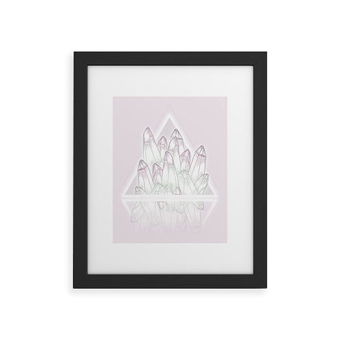 Barlena Pink Crystals Framed Art Print