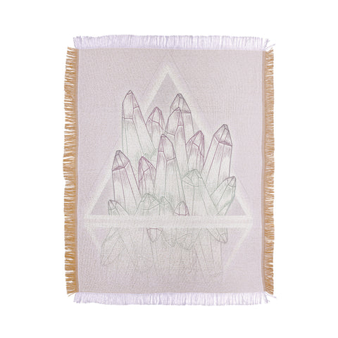 Barlena Pink Crystals Throw Blanket