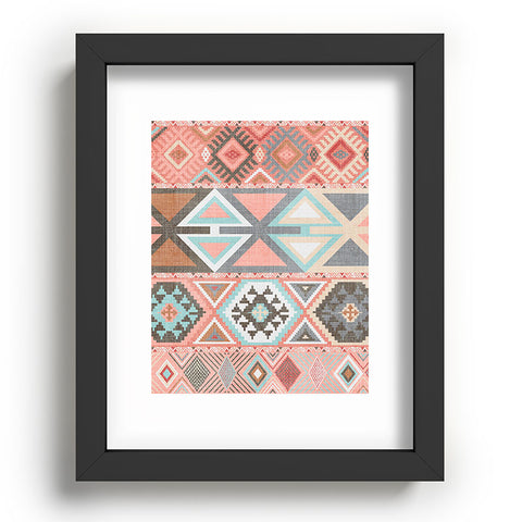 Becky Bailey Aztec Artisan Tribal in Pink Recessed Framing Rectangle