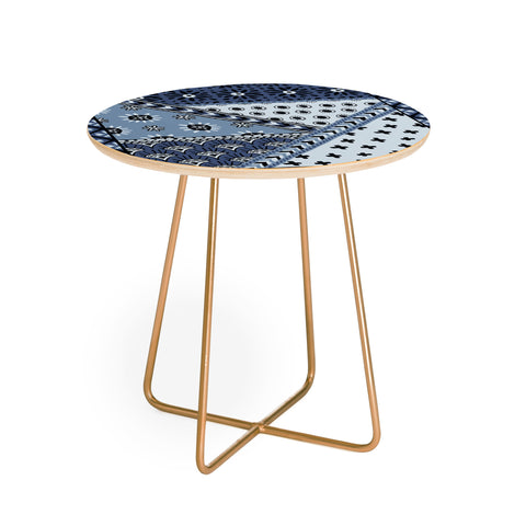 Becky Bailey Carol in Navy Blue Round Side Table