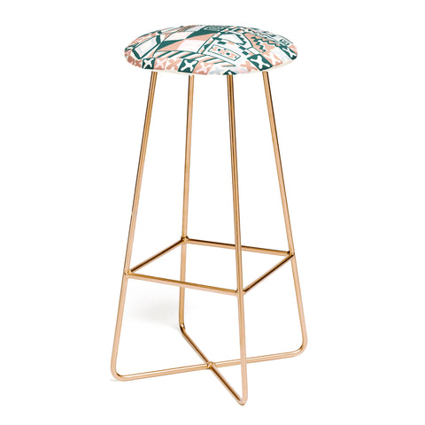 Becky Bailey Cosmo in Pink Multi Bar Stool