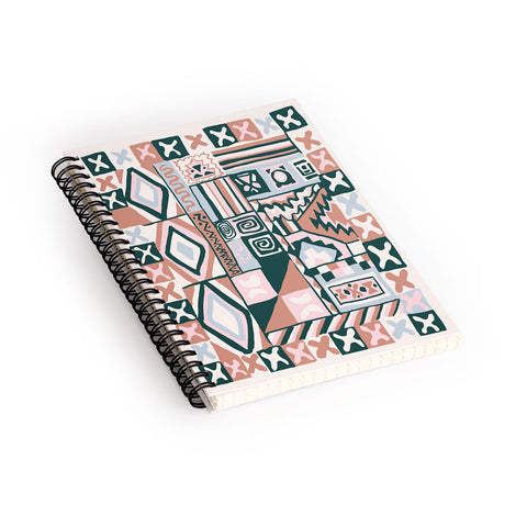 Becky Bailey Cosmo in Pink Multi Spiral Notebook
