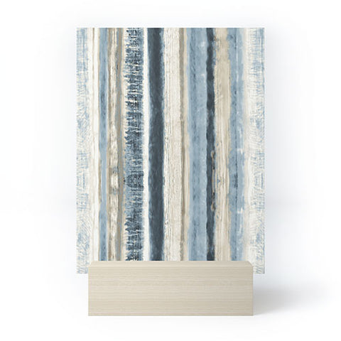 Becky Bailey Distressed Blue and White Mini Art Print