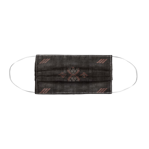 Becky Bailey Kilim in Black and Pink Face Mask