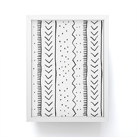Becky Bailey Moroccan Stripe in Cream Framed Mini Art Print