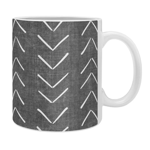 Becky Bailey Mud Cloth Big Arrows Charcoal Coffee Mug