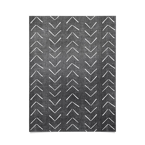 Becky Bailey Mud Cloth Big Arrows Charcoal Poster