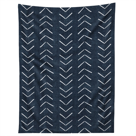 Becky Bailey Mud Cloth Big Arrows in Navy Tapestry