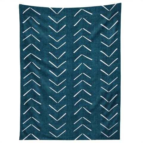 Becky Bailey Mud Cloth Big Arrows in Teal Tapestry