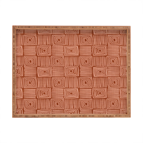 Becky Bailey Oasis in Rust Rectangular Tray