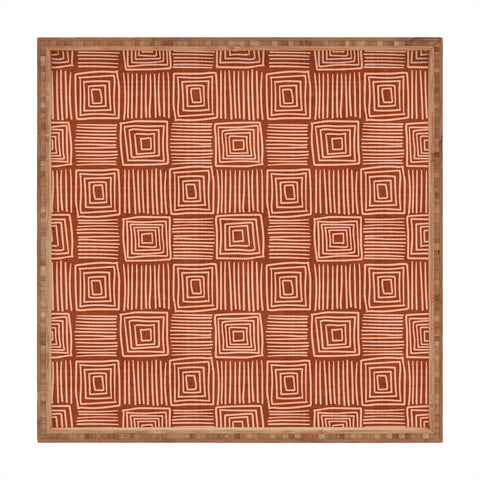 Becky Bailey Oasis in Rust Square Tray