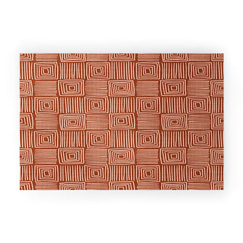 Becky Bailey Oasis in Rust Welcome Mat