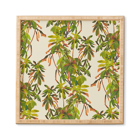 Becky Bailey Rhododendron Plant Pattern Framed Wall Art