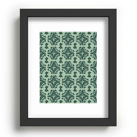 Becky Bailey Rous in Green Recessed Framing Rectangle