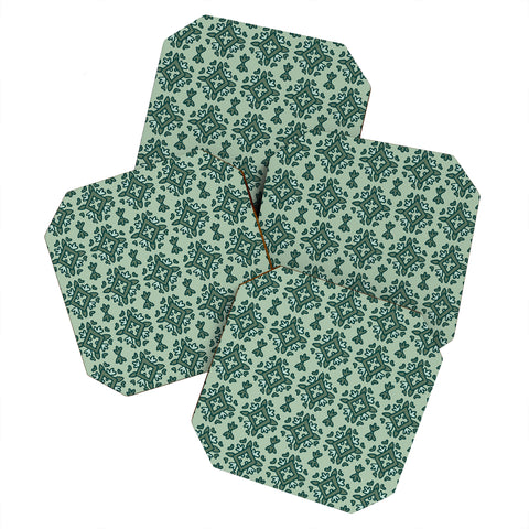 Becky Bailey Rous in Green Coaster Set