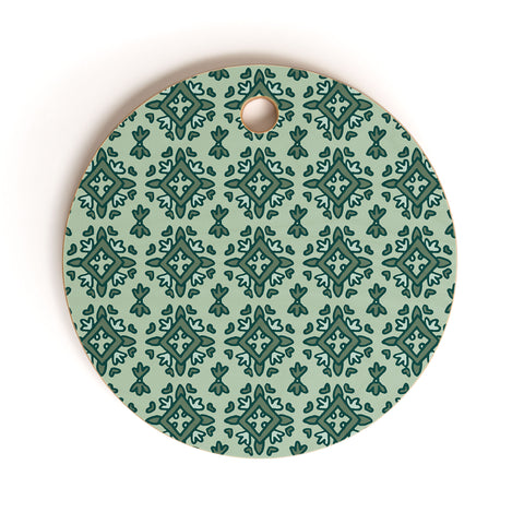 Becky Bailey Rous in Green Cutting Board Round