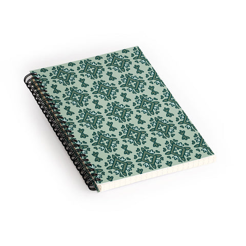 Becky Bailey Rous in Green Spiral Notebook