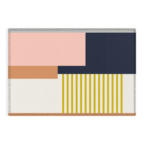 Becky Bailey Sol Abstract Geometric Print i Outdoor Rug