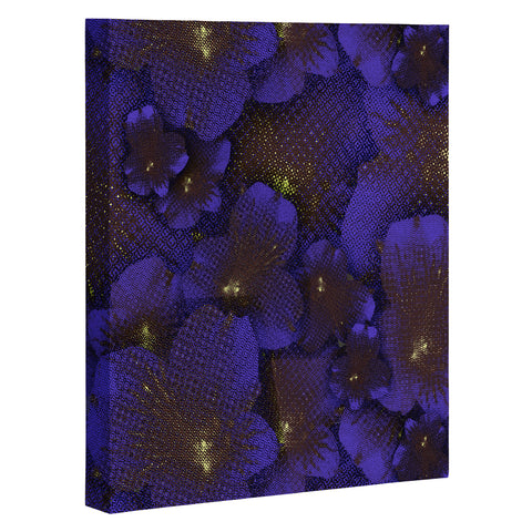 Bel Lefosse Design Electric Blue Orchid Art Canvas