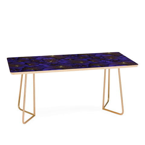 Bel Lefosse Design Electric Blue Orchid Coffee Table