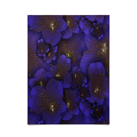 Bel Lefosse Design Electric Blue Orchid Poster