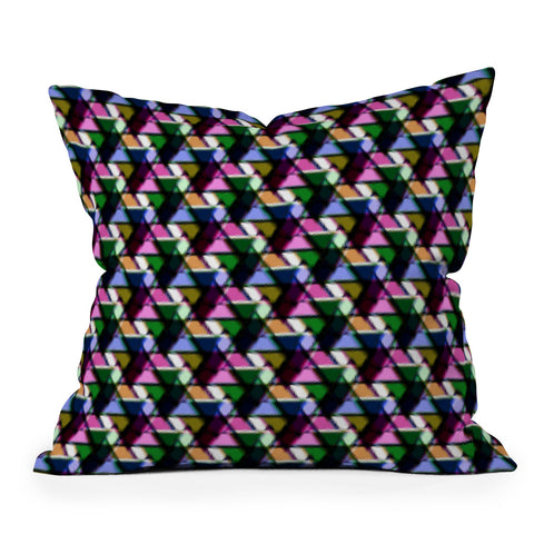 Bel Lefosse Design Fuzzy Triangles Throw Pillow