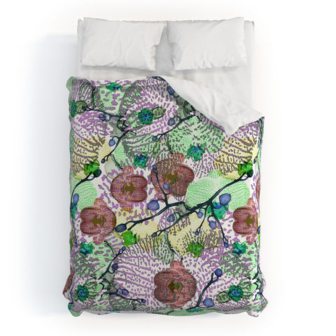 Bel Lefosse Design Orchid Florals Duvet Cover