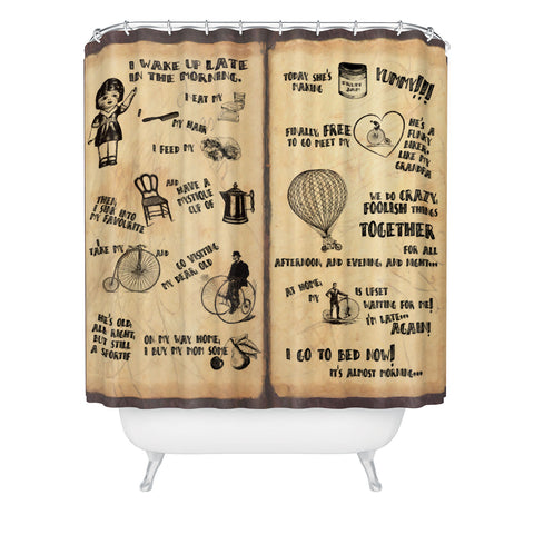 Belle13 A Day Of Lisas Life Shower Curtain