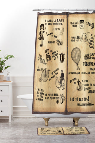 Belle13 A Day Of Lisas Life Shower Curtain And Mat