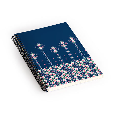 Belle13 Abstract Love Flowers Spiral Notebook