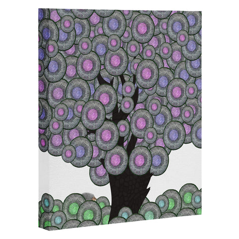 Belle13 Abstract Tree And Hedgehog Art Canvas