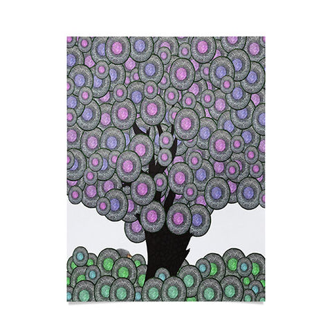 Belle13 Abstract Tree And Hedgehog Poster