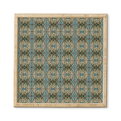 Belle13 Abstract Tree Deco Pattern 2 Framed Wall Art