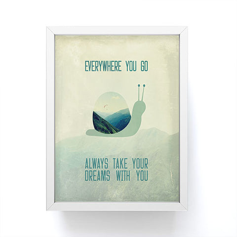 Belle13 Always Take Your Dreams With You Framed Mini Art Print