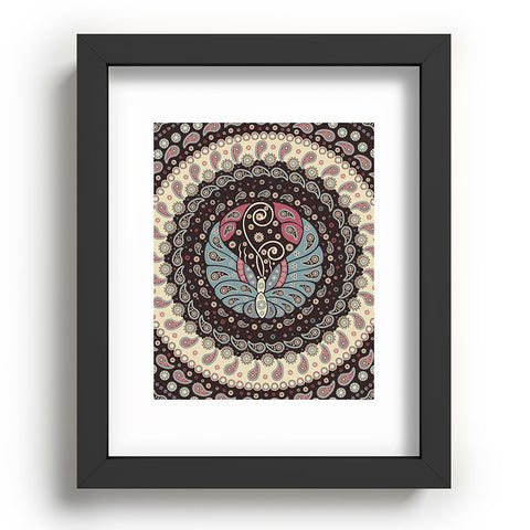 Belle13 Butterfly Mandala Recessed Framing Rectangle