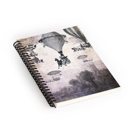 Belle13 Carrilloons Over The City Spiral Notebook