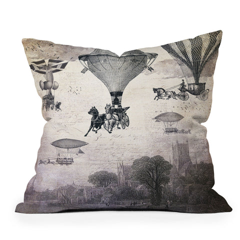 Belle13 Carrilloons Over The City Throw Pillow