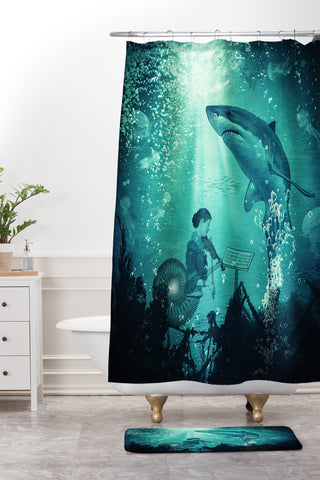 Belle13 Concert Under The Sea Shower Curtain And Mat