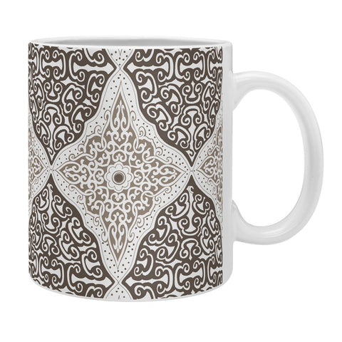 Belle13 Curly Rhombus Neutral Coffee Mug