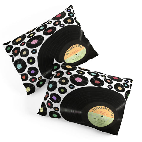 Belle13 Golden Oldies Vinyl Love Pillow Shams