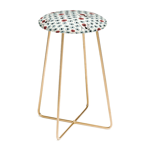 Belle13 Les Chats Noirs Counter Stool