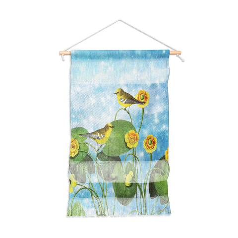 Belle13 Love Chirp on Water Lilies Wall Hanging Portrait