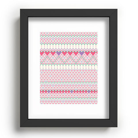 Belle13 Love Pattern Recessed Framing Rectangle