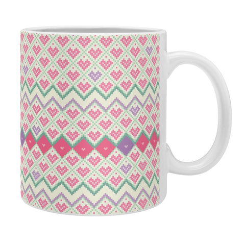 Belle13 Love Pattern Coffee Mug