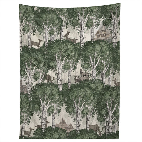 Belle13 My Deer Secret Forest Tapestry