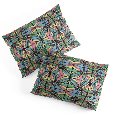 Belle13 Retro Geometric Pillow Shams