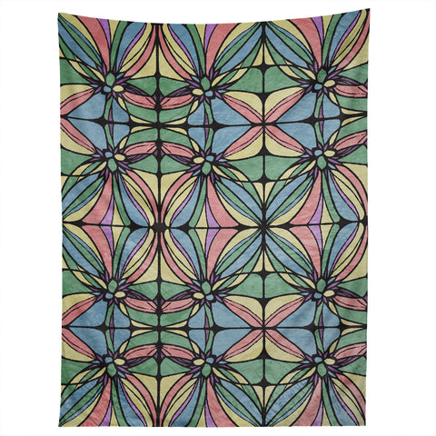 Belle13 Retro Geometric Tapestry