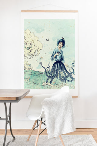 Belle13 Sea Fairy Art Print And Hanger