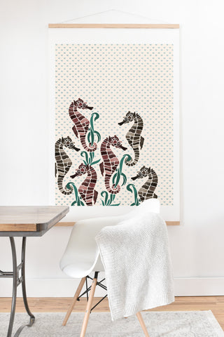 Belle13 Seahorse Love Art Print And Hanger