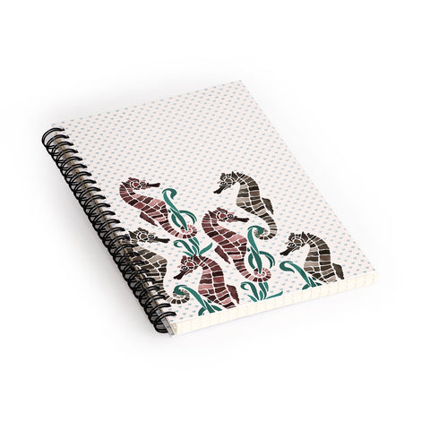 Belle13 Seahorse Love Spiral Notebook